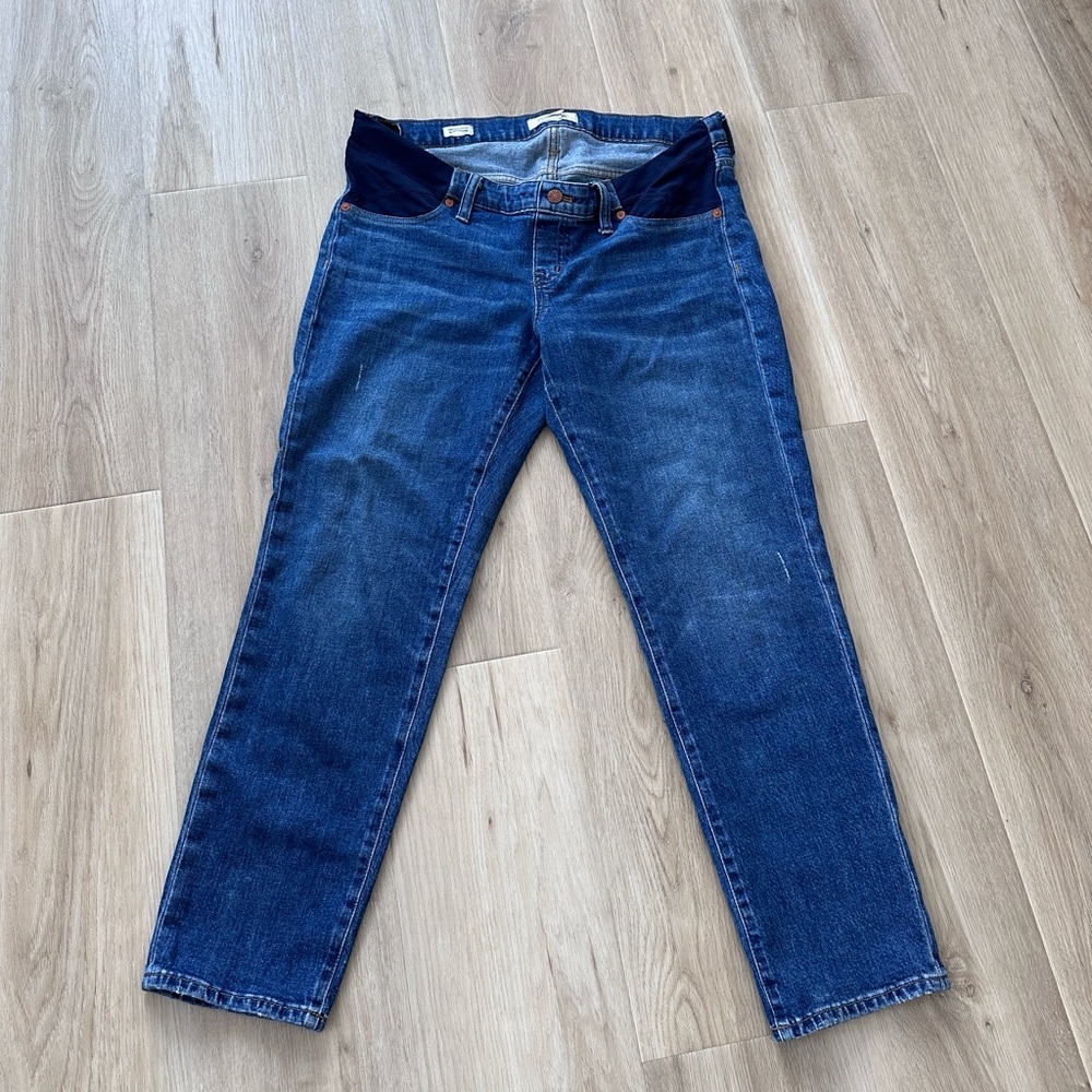 Madewell maternity slim boyjean ankle